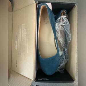 Naturalizer Maxwell Ocean Blue Flats 8.5